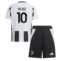 Juventus Kenan Yildiz #10 Domaci Dres za djecu 2024-25 Kratak Rukav (+ Kratke hlače)